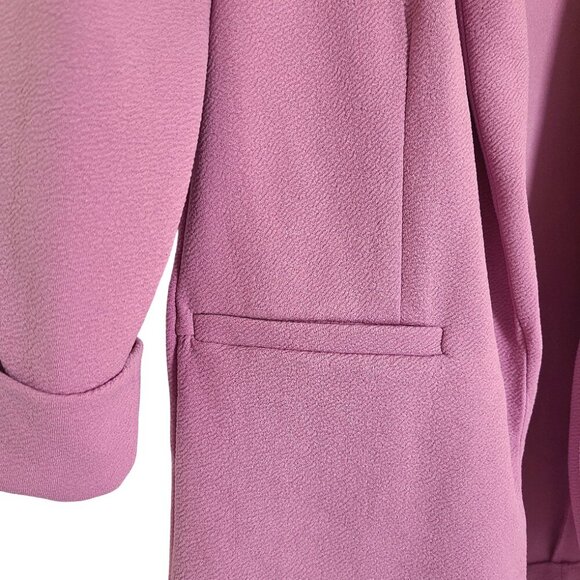 Maurices Womens XS Pink Blazer 3/4 Sleeve Lightweight Business Preppy Girly - Picture 3 of 9